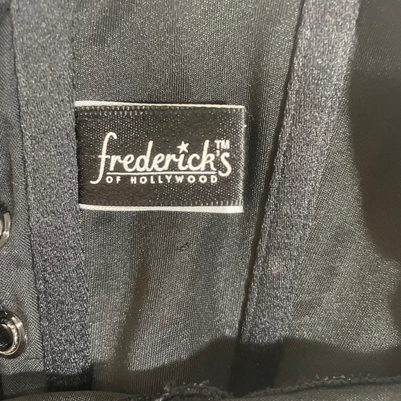 Frederick’s of Hollywood Black Swarovski Halter Corset - Picture 3 of 6